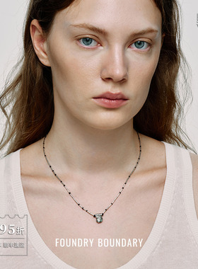 FOUNDRY BOUNDARY 小螺旋项链 原创设计师高级感吊坠锁骨链 默叙