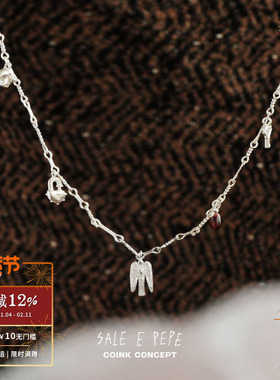 SALEEPEPE纯银小鸟风铃项链