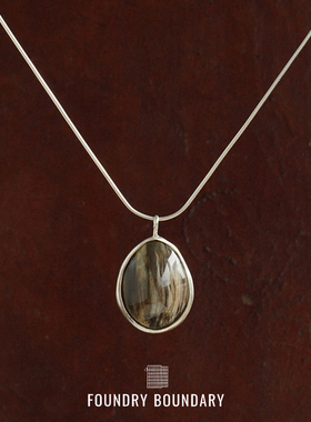 FOUNDRY BOUNDARY 大贝果项链 纯银原创小众设计师毛衣链 默叙