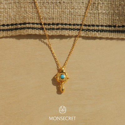 MONSECRET棕榈果吊坠项链