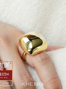 KHEMIA 纯银Cubic戒指 原创设计师简约高级质感 默叙