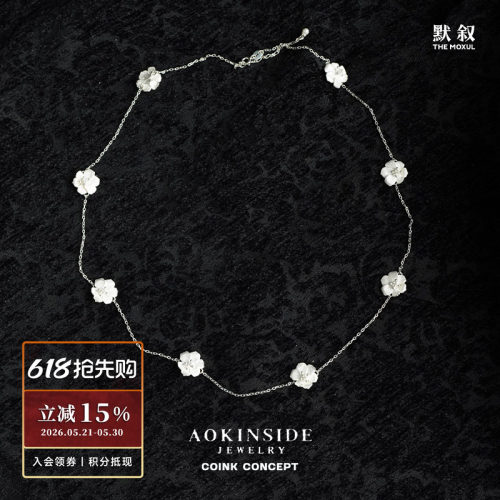 AOKINSIDE925纯银织星希花链