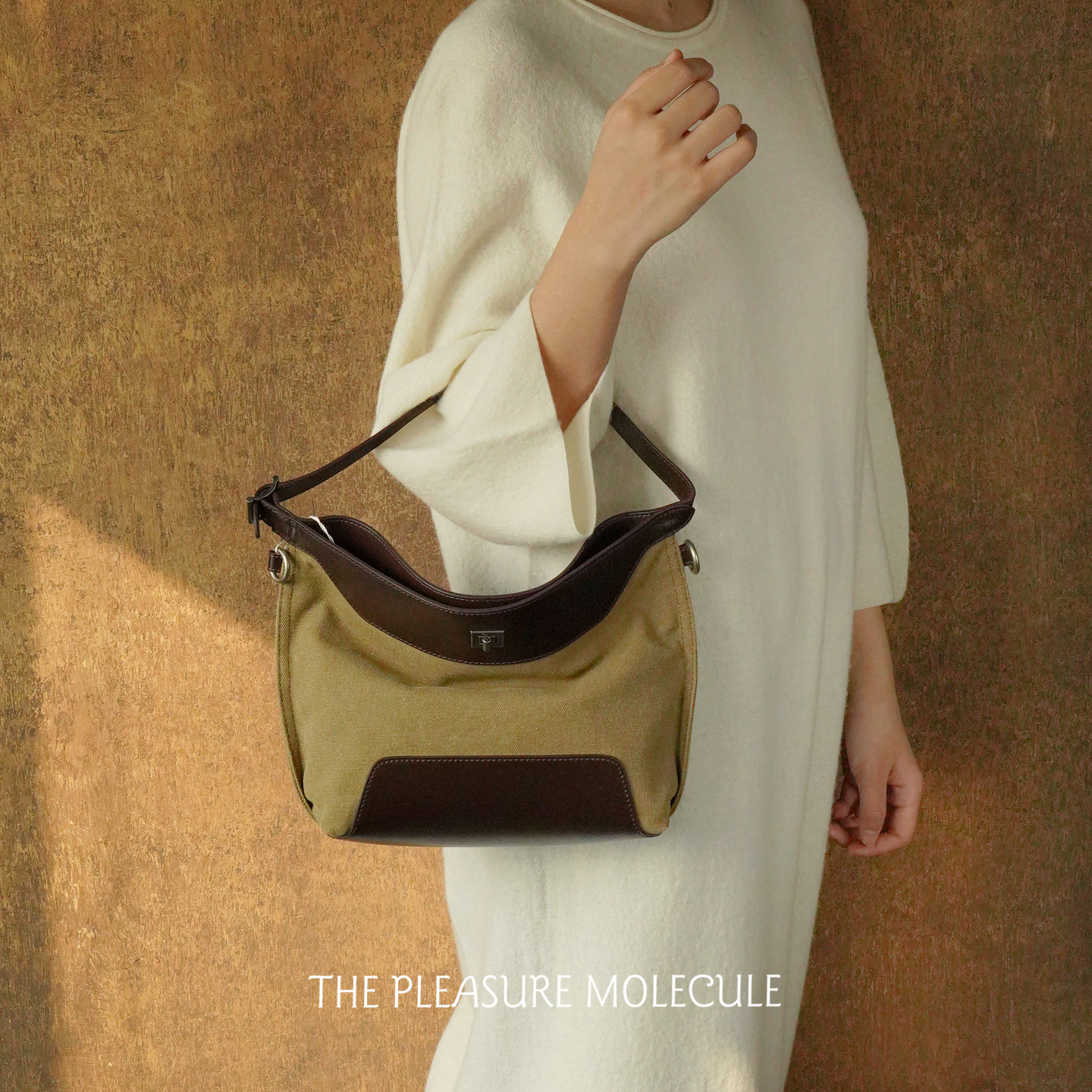 THE PLEASURE MOLECULE 小号帆船包 原创设计拼接腋下包简约 默叙