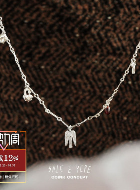 SALEEPEPE纯银小鸟风铃项链