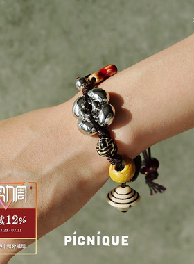 野兽派花花串珠编绳手链