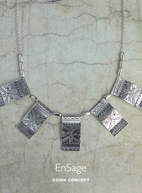 ENSAGE925纯银原创设计小众项链