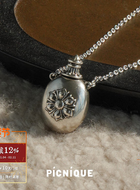 PICNIQUE雕刻酒壶项链