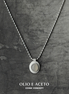 OLIOEACETO纯银行星珠链项链