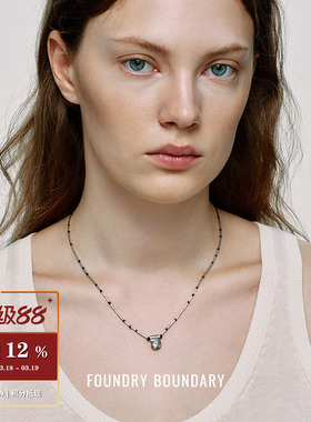 FOUNDRY BOUNDARY 小螺旋项链 原创设计师高级感吊坠锁骨链 默叙