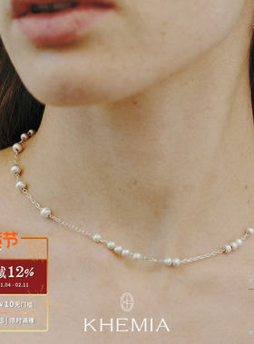 KHEMIA 纯银Auris项链 原创小众设计长锁骨链简约高级感 默叙
