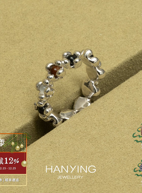 HANYING花丛玛瑙戒指