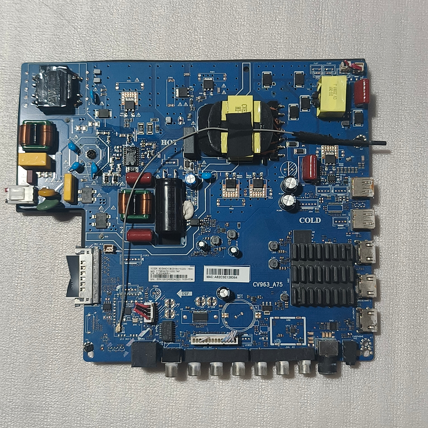 AOC 55F5主板 CV963-A75 配屏PT550GT08-1