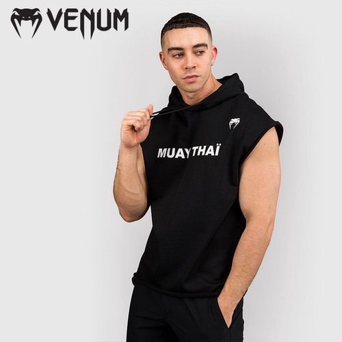 VENUM毒液 Muay Thai VT 无袖连帽衫春秋背心外套男薄款无袖衣