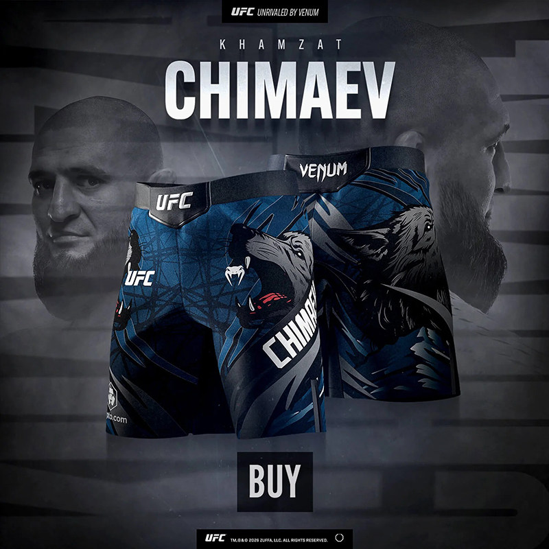 VENUMx Khamzat Chimaev毒液奇马耶夫短裤UFC格斗健身搏击短裤