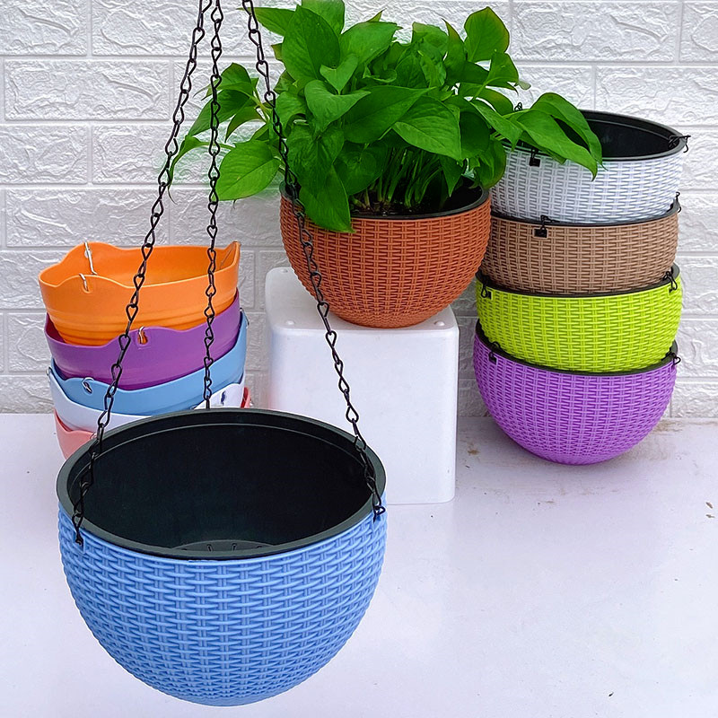 吊兰花盆圆形加厚悬挂式垂吊绿萝盆栽藤编塑料加厚自吸水水培吊篮,鲜花速递/花卉仿真/绿植园艺,花盆,淘宝优惠券,粉丝福利购,淘宝优惠卷