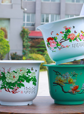 加厚特大号仿陶瓷圆形加厚花盆
