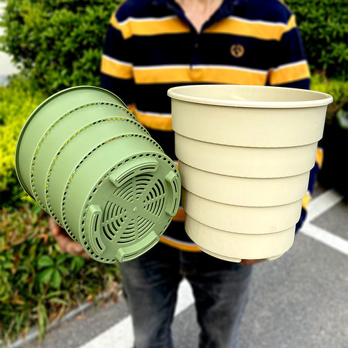 青山360°透气月季盆栽塑料花盆