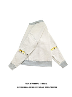 23AW KAPITAL 平田和宏 兔年限定款日系宽松套头双面穿圆领卫衣