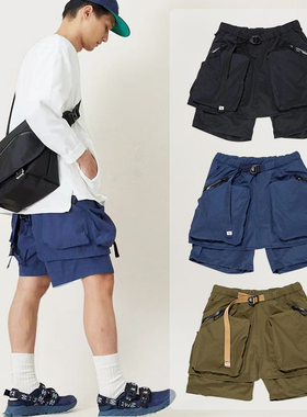 COMFY日系cityboy防水机能裤户外大兜裤立体短裤ins潮休闲短裤