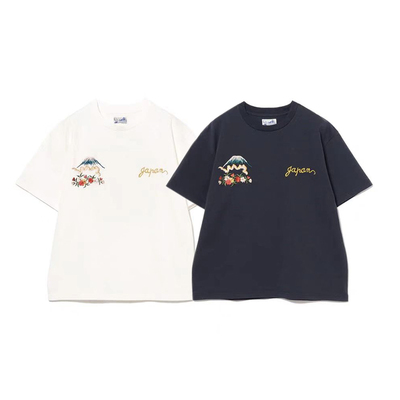 25SS Bea同款春夏新款日系复古舞妓刺绣男女宽松休闲百搭短袖T恤