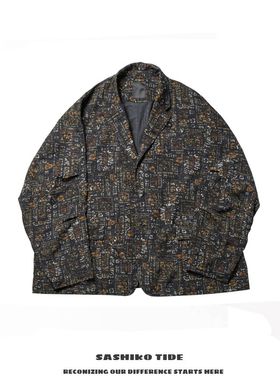 DW APIER39SS 23SS 日系cityboy 宽松休闲男女同款套装西服外套