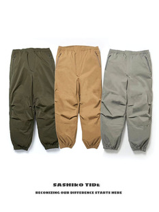 运动潮流长裤 PIER39 宽松束脚休闲工装 日系cityboy 23AW