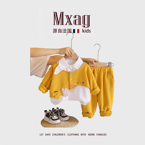MXAG女童秋装2026新款洋气衬衫两