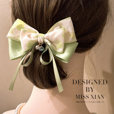 韩国水晶甜美高级感发夹精致碎花