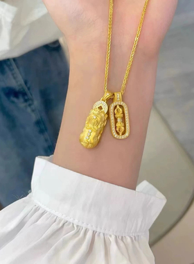 金包银韦雪同款项链女2025新款女士旺财运聚财貔貅项链