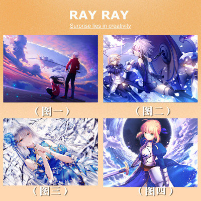 DIY数字油画Fate Sabe贞德命运之夜精美手绘颜色创意朋友生日礼物