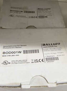 BALLUFF巴鲁夫BOD001W激光测距传感器BOD 37