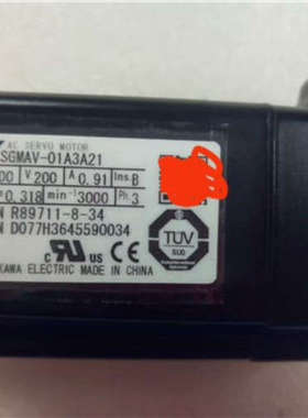 安川伺服电机，SGMAV-01A3A21，库存机，议价