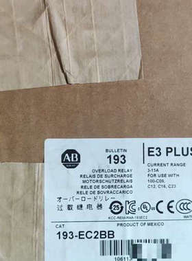 193-EC2BB AB罗克韦尔 电机保护器顺丰包邮