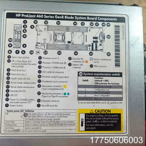 27个惠普HP BL460c GEN8 刀片服务器 CPU