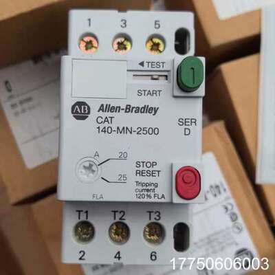 AB罗克韦尔马达保护器140-MN-2500，正品