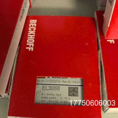 倍福 EL3068 正品 8路模拟输入 单端 0-1