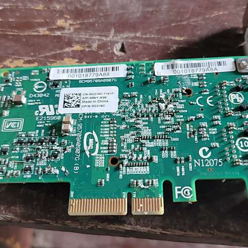 博通BCM5709C双口千兆网卡,,型号0G218C