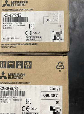 三菱PLC模块 FX5-8EYR/ES，正品，201