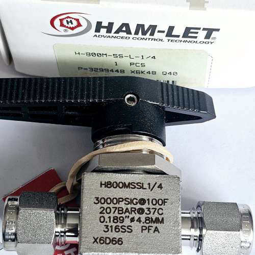HAM-LET哈姆雷特H800MSSL1/4卡套球阀，尺寸1