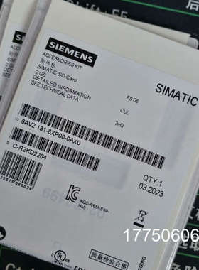 6AV2181-8XP00-0AX0SD卡，存储卡内存