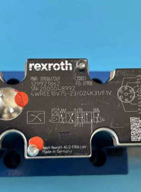 R900617269 4WREE10V75-2X/G24K31/F1V，力士乐比例方向阀