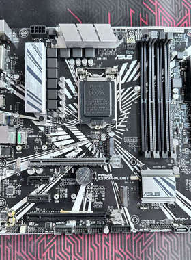 华硕Z370M PLUS II主板，四根内存槽，带有M.2