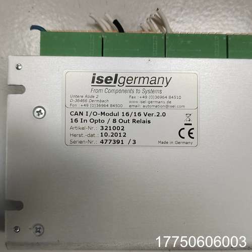 德国ISEL CAN I/O模块，型号CAN I/O Mod