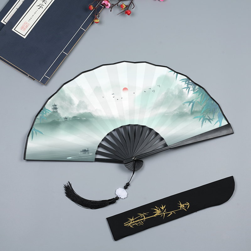 中国风折扇塑料破云扇古装扇子