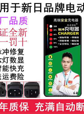 适用新日电动车48V12AH60V20AH72新国标防触碰铅酸充电器自动关机