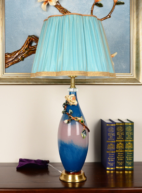 珐琅卧室ins少女床头北欧台灯