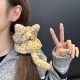 毛绒小猫发圈豹纹超柔软可爱少女心大肠发饰高级减龄头绳2026新款