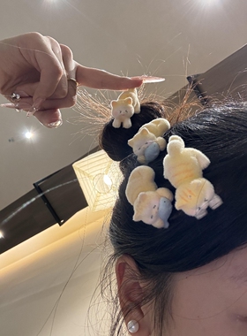 卡通可爱小猫发夹刘海侧边夹发饰