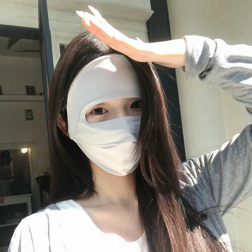 夏季遮阳冰丝全脸防晒面罩脸基尼