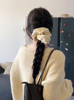 丸子头不伤发韩系超大肠发圈百搭